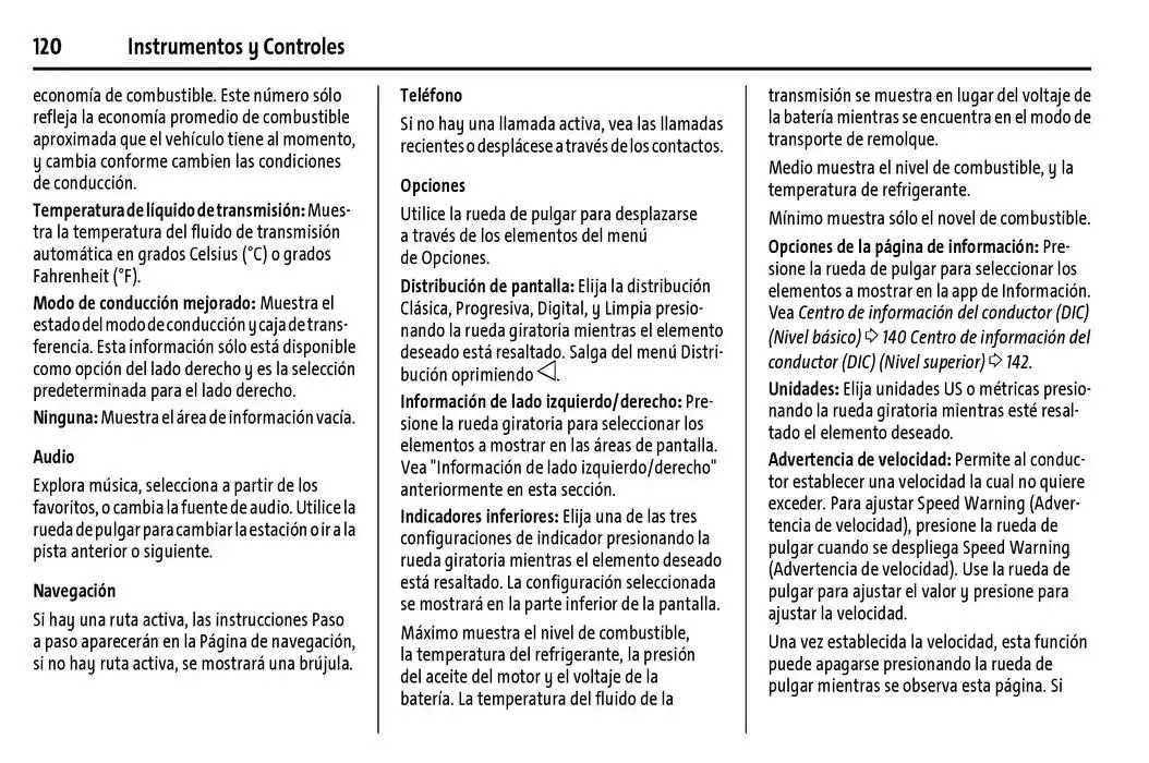 Catálogo de Cheyenne 2025 Manual del propietario 22 de enero al 31 de diciembre 2025 - Pagina 121