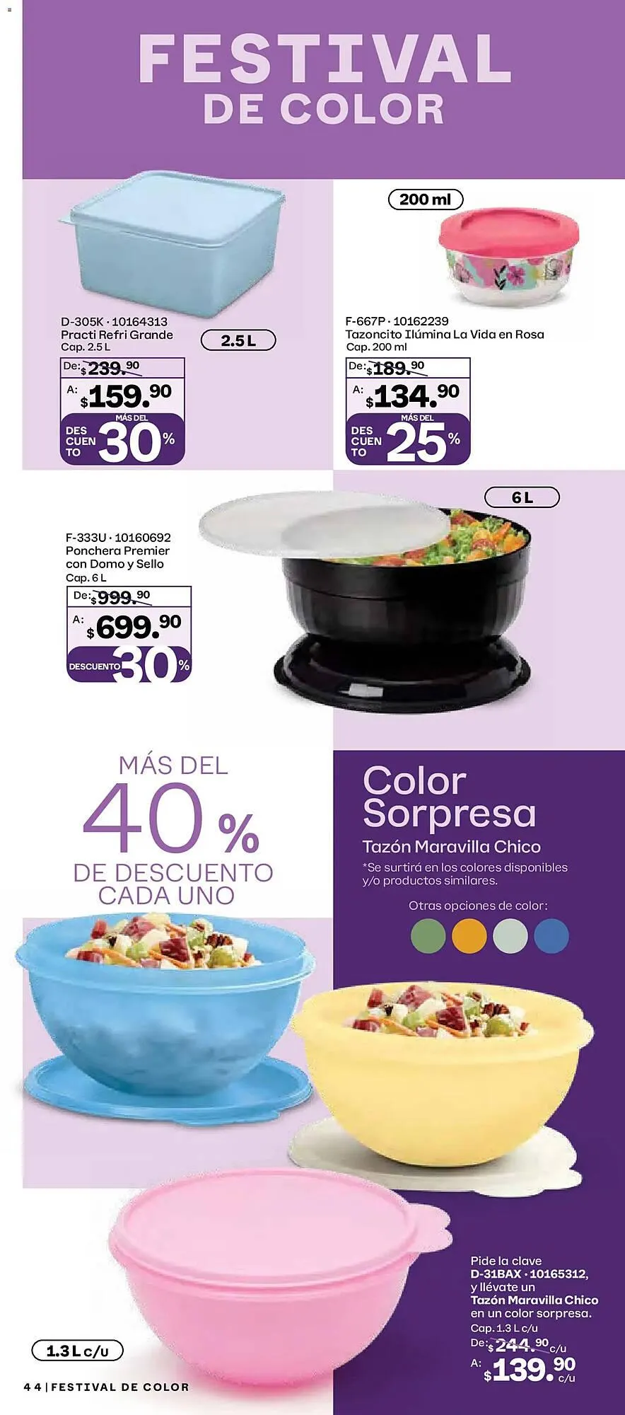 Catálogo de Catálogo Tupperware 29 de diciembre al 26 de enero 2026 - Pagina 44