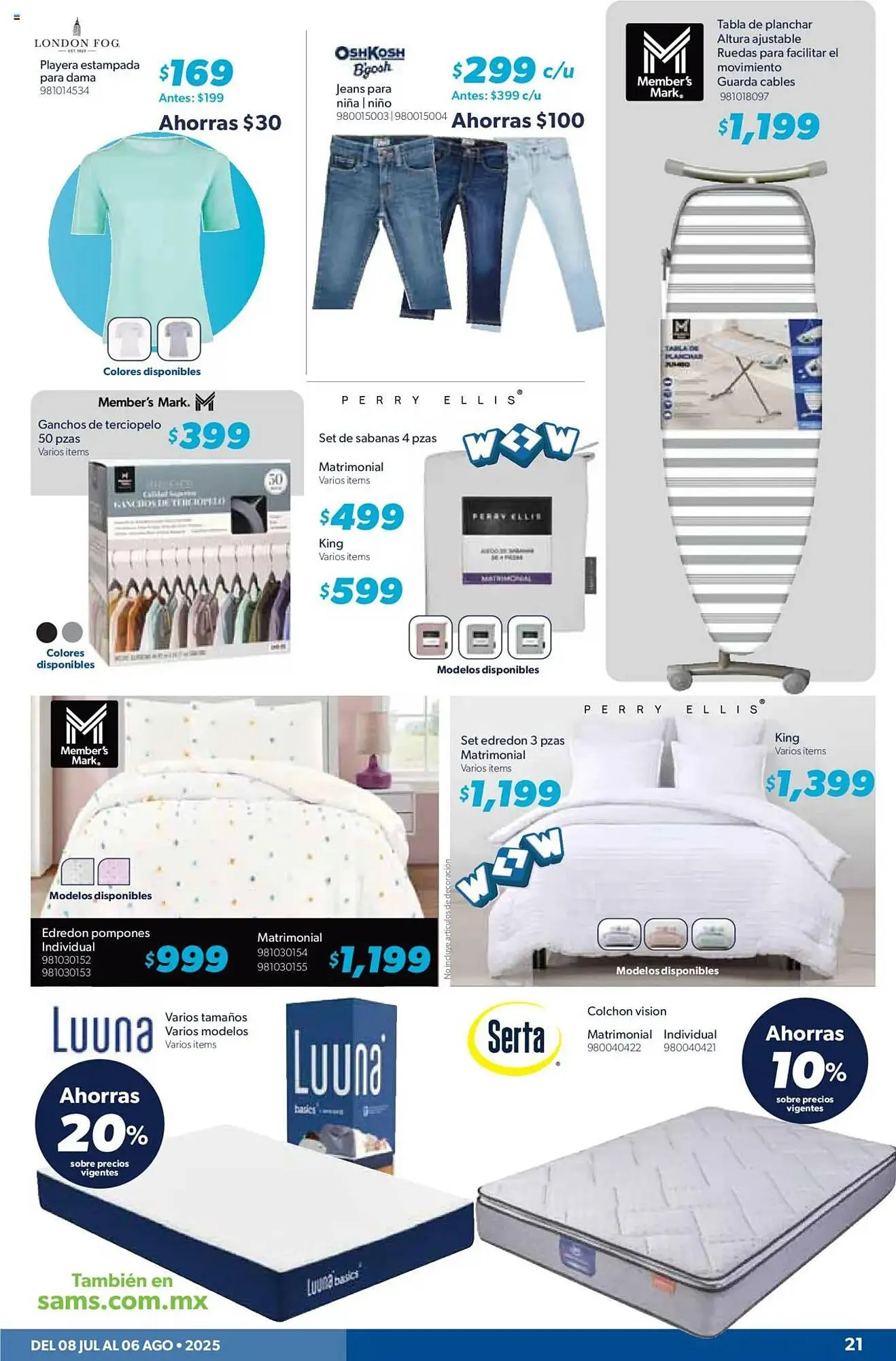 Catálogo de Catálogo Sam's Club 8 de julio al 7 de agosto 2025 - Pagina 21