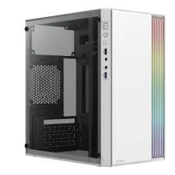 Gabinete Acteck Fusion II GI440 con Ventana, Micro Tower, micro-ATX/Mini-ITX, USB 2.0/3.0, con Fuente de 500W, sin Ventiladores Instalados, Blanco