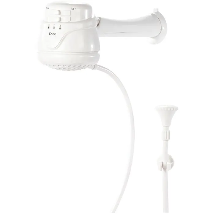 REGADERA ELÉCTRICA DE TRES TEMP C/BZO CHAP Y REGADERA D/MANO 4530EL BLANCO