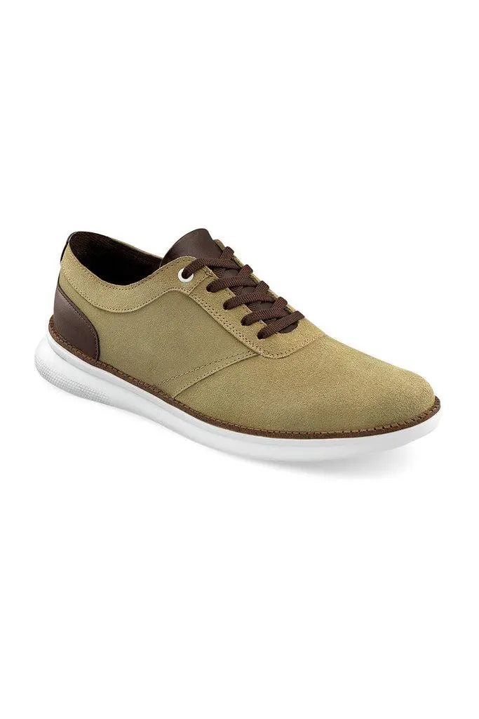 027891 Tenis Casual Caballero Color Arena Corte Piel