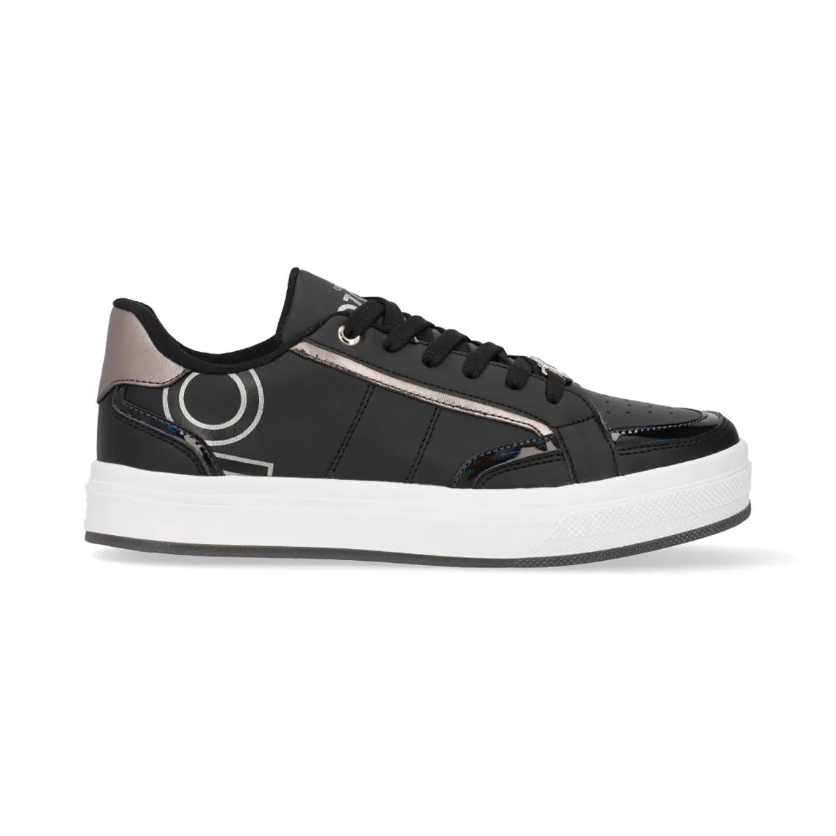 SNEAKER OZONO PARA MUJER ESTILO 652401 NEGRO