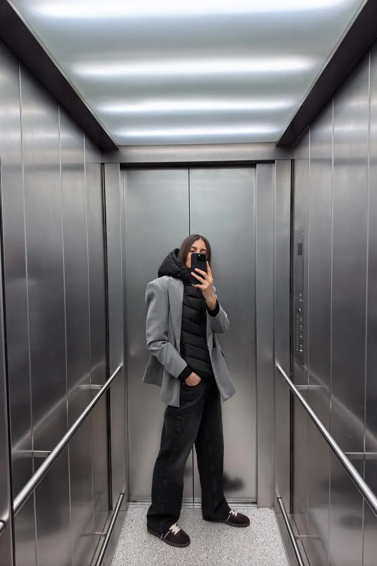 CHAMARRA ACOLCHADA COMBINADA