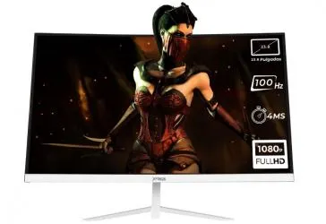 Monitor Gamer Curvo Xtreme PC Gaming Clarity LCD 23.8", 1920x1080 Full HD, FreeSync, 100Hz, HDMI/DisplayPort, Blanco