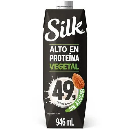 Silk Alimento Líquido de Almendra Con Proteína sin Azúcar 964 ml