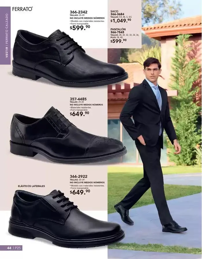 Catálogo de ANDREA | CALZADO CABALLERO 26 de enero al 24 de mayo 2025 - Pagina 44
