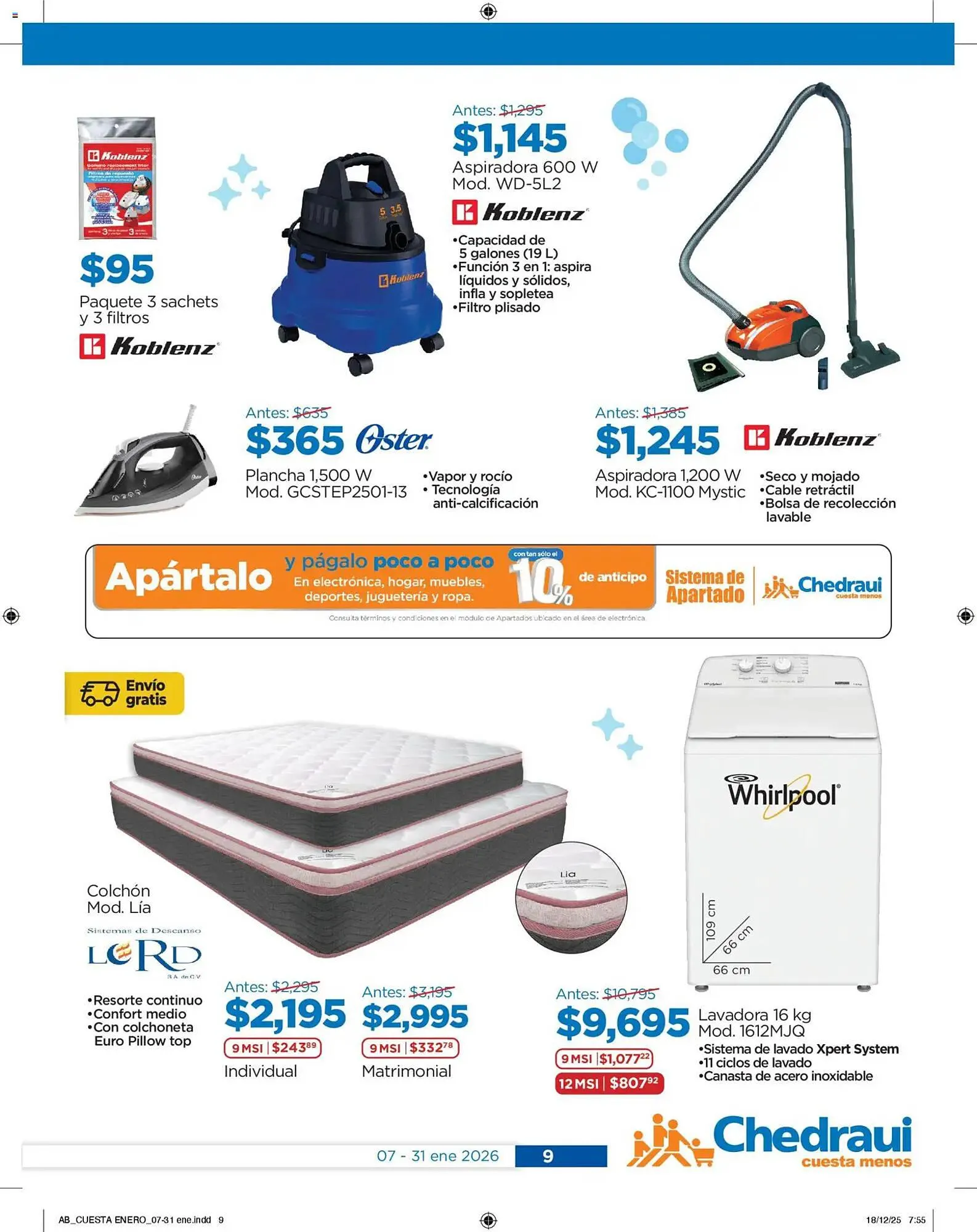 Catálogo de Folleto Chedraui 7 de enero al 1 de febrero 2026 - Pagina 9