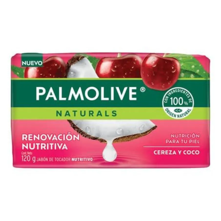 Jabon Palmolive Naturals Cherry Y Coco Milk 120 Grs