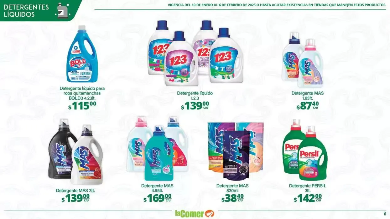 Catálogo de LIMPIA , Desinfecta, organiza, AHORRA 10 de enero al 6 de febrero 2025 - Pagina 6