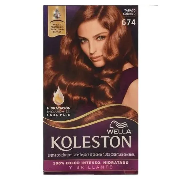 Tinte Koleston t674 tabaco cobrizo - Tinte Koleston t-674 tabaco cobrizo