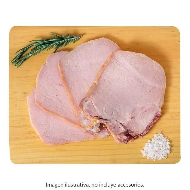Chuleta de cerdo ahumada peso aprox por charola 600 g