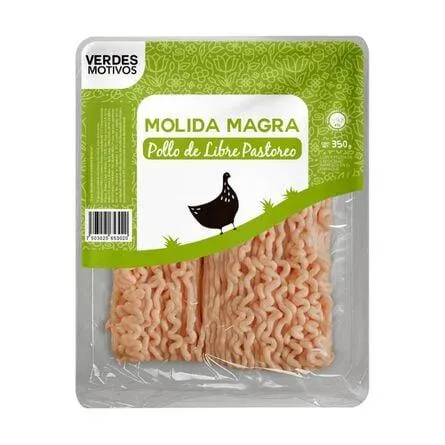 Molida Magra de Pollo Verdes Motivos 350 Gr