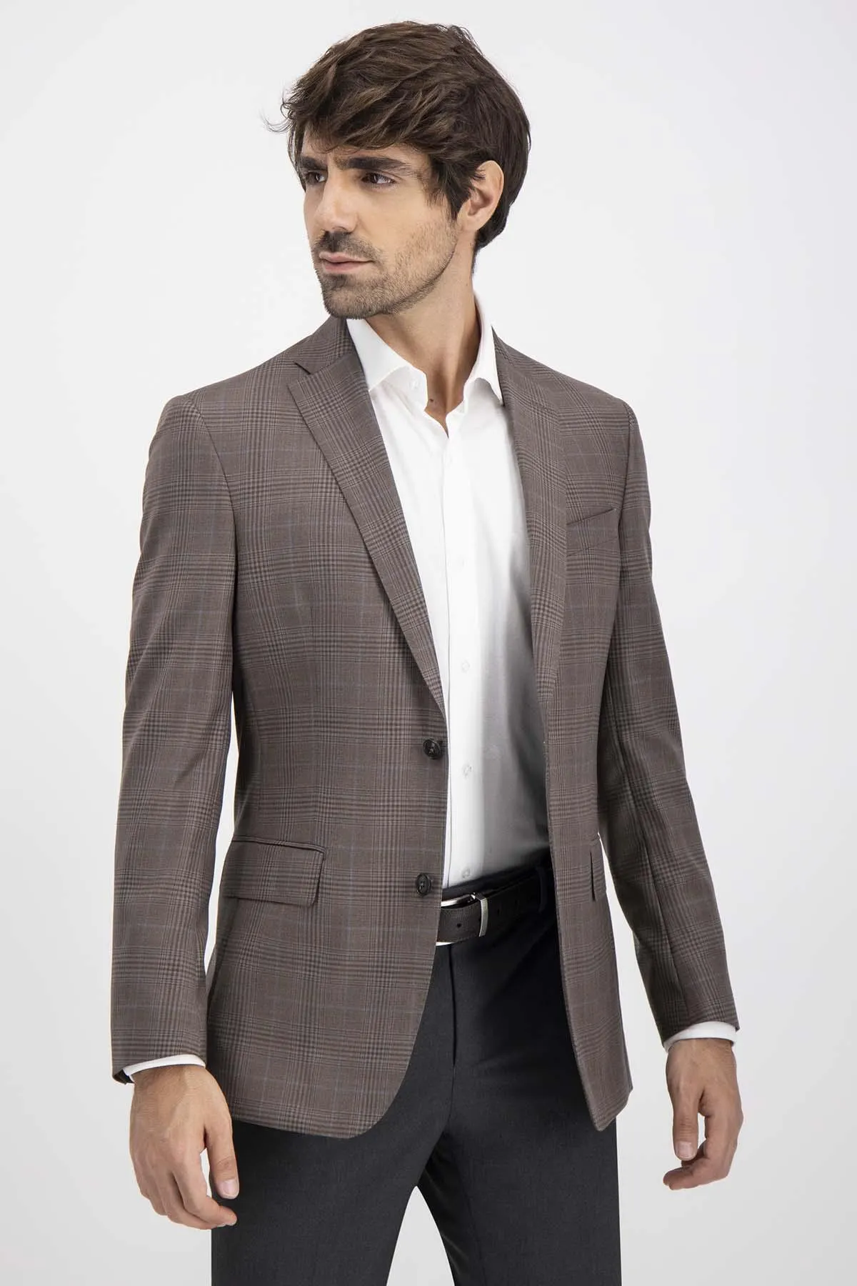 Saco Sport Calderoni Couture Beige Contemporary Fit