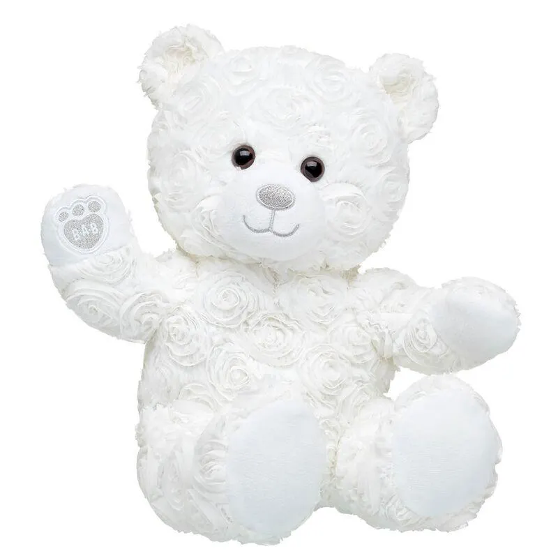 White Bouquet Teddy Bear