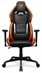Cougar Silla Gamer HOTROD, hasta 136kg, Negro/Naranja