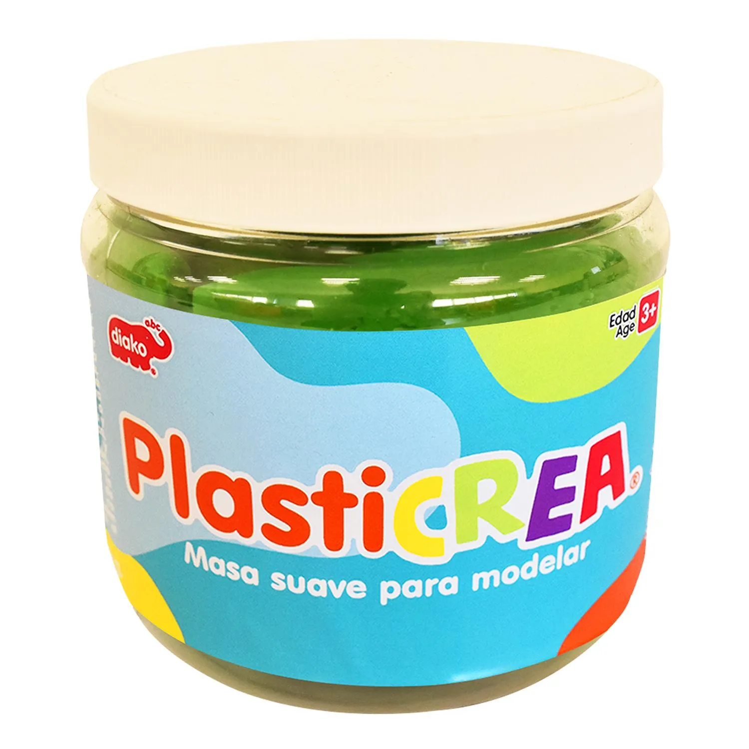 Plasticrea Verde Masa Suave Para Modelar 1 Kg