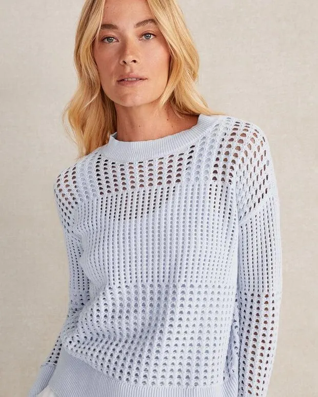 Organic Cotton Texture Block Sweater