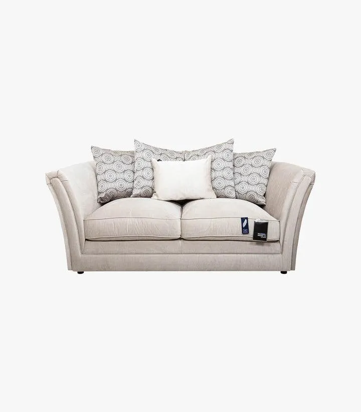 Love Seat Micci de Tela Gris - Marca Boal