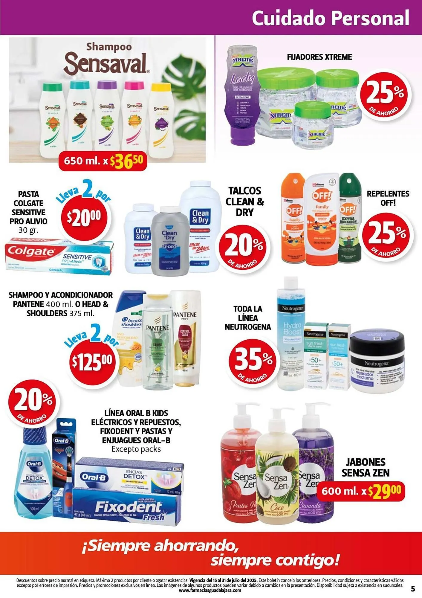 Catálogo de Catálogo Farmacias Guadalajara 15 de julio al 31 de julio 2025 - Pagina 5