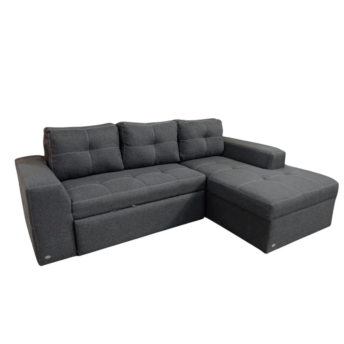 Sala Esquinera Gremory con Sofá Cama Gris