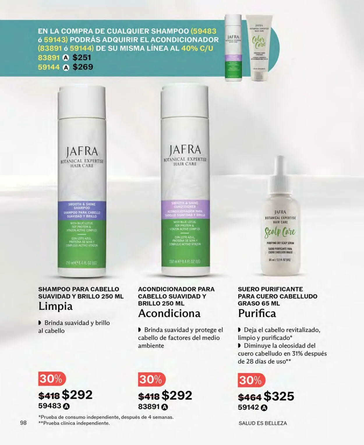 Catálogo de Jafra Oferta actual 16 de septiembre al 30 de septiembre 2025 - Pagina 98