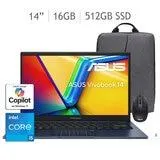 ASUS Vivobook 14 Laptop 14" Full HD Intel Core i5 16GB 512GB SSD
