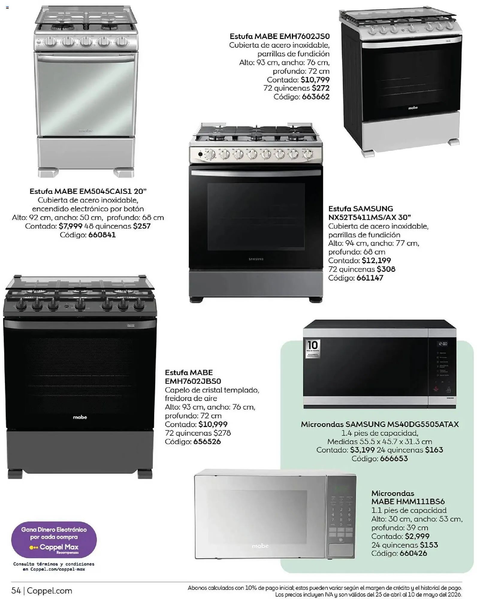 Catálogo de Catálogo Coppel 25 de abril al 10 de mayo 2026 - Pagina 54