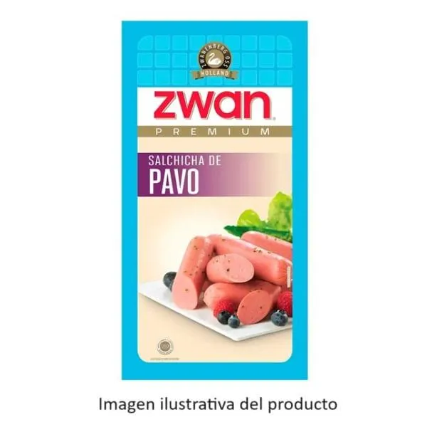 Salchicha Zwan de pavo 250 g aproximado
