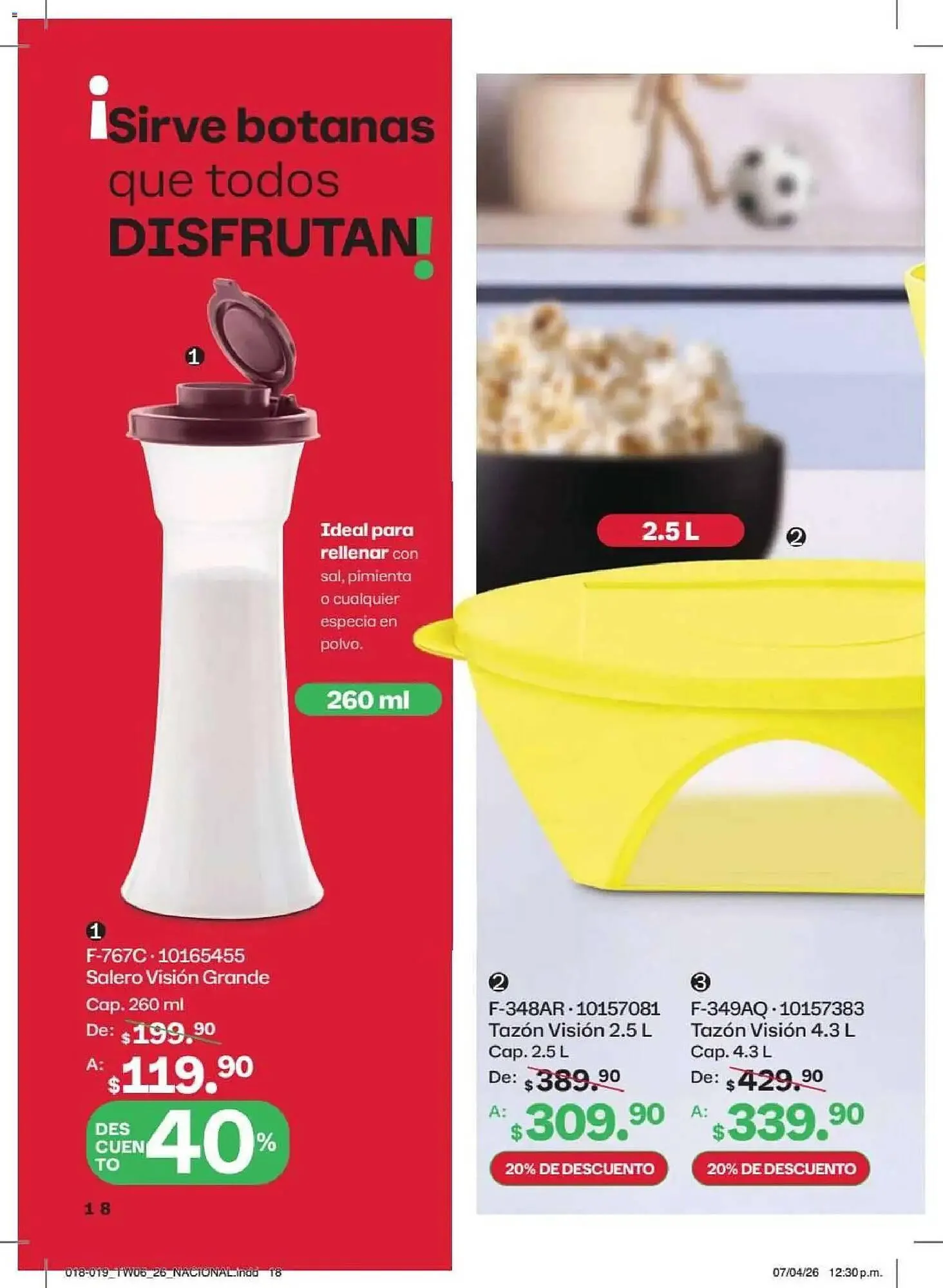 Catálogo de Catálogo Tupperware 18 de mayo al 14 de junio 2026 - Pagina 18