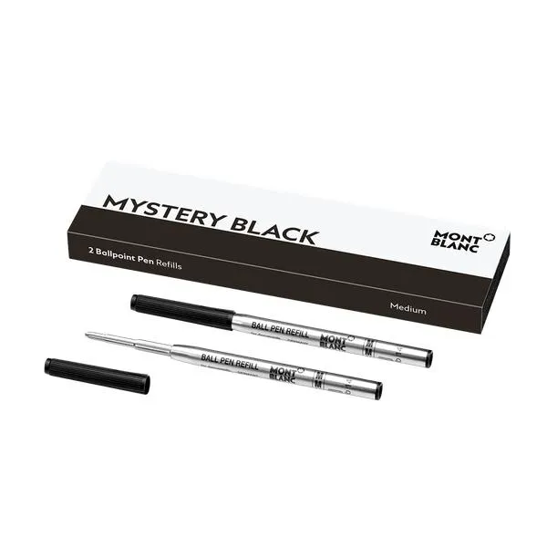 2 recambios para bolígrafo (M), Mystery Black