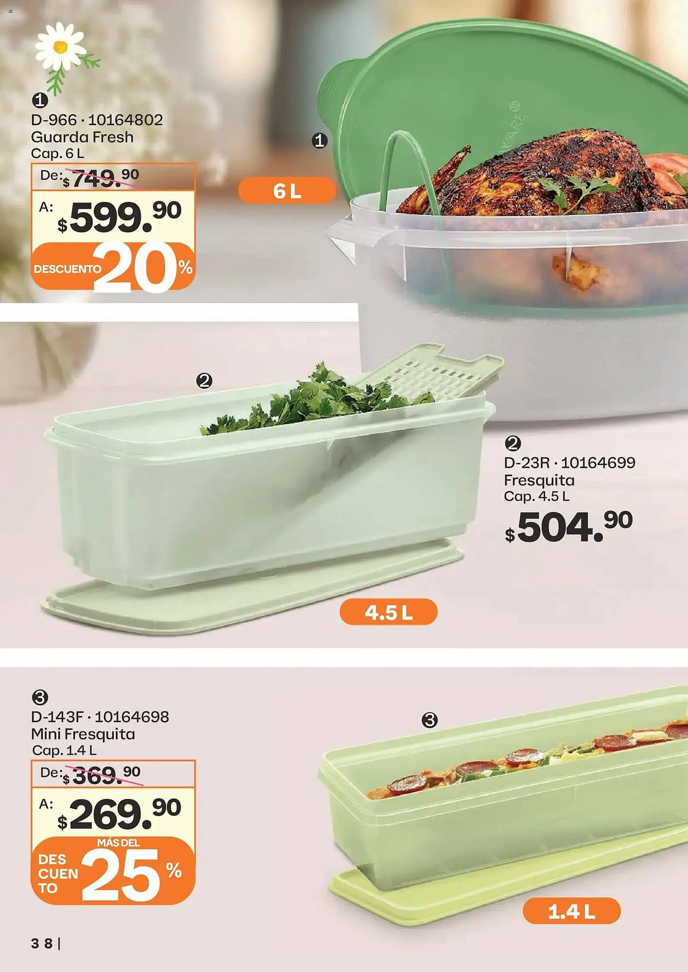 Catálogo de Catálogo Tupperware 23 de febrero al 23 de marzo 2026 - Pagina 38