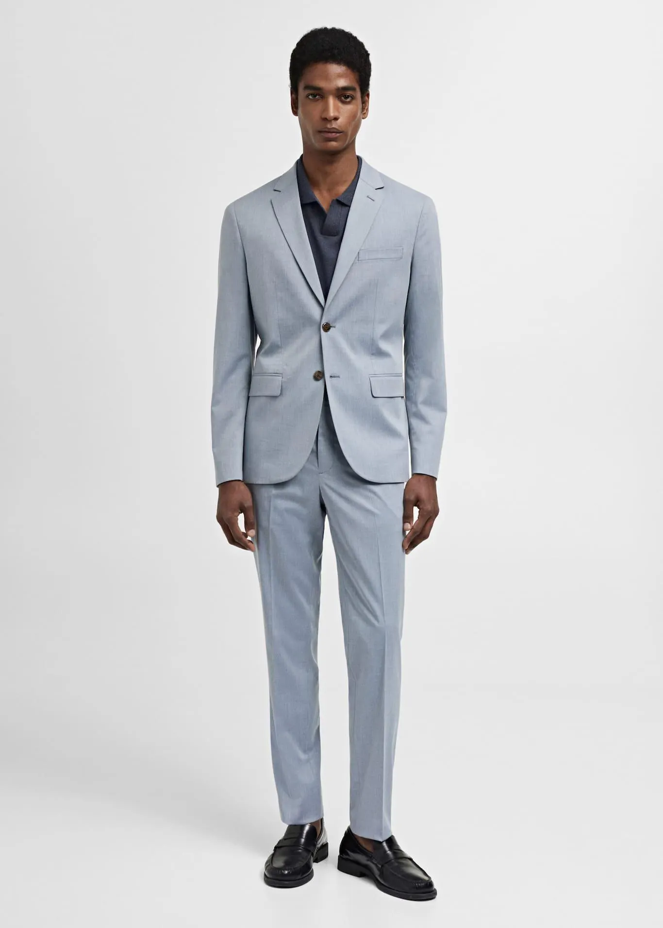 Pantalón traje super slim fit tejido strech