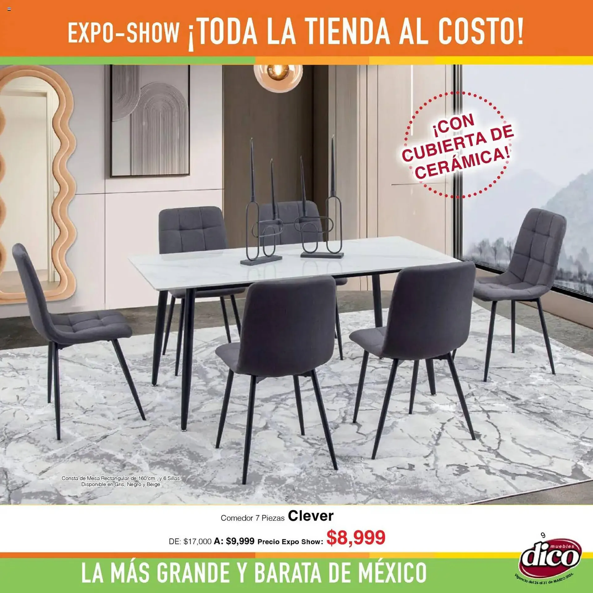 Catálogo de Catálogo Muebles Dico 26 de marzo al 1 de abril 2026 - Pagina 9
