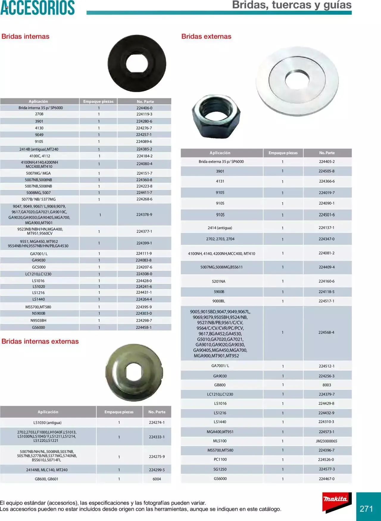 Catálogo de Makita Ofertas Accesorios 5 de septiembre al 31 de diciembre 2023 - Pagina 271