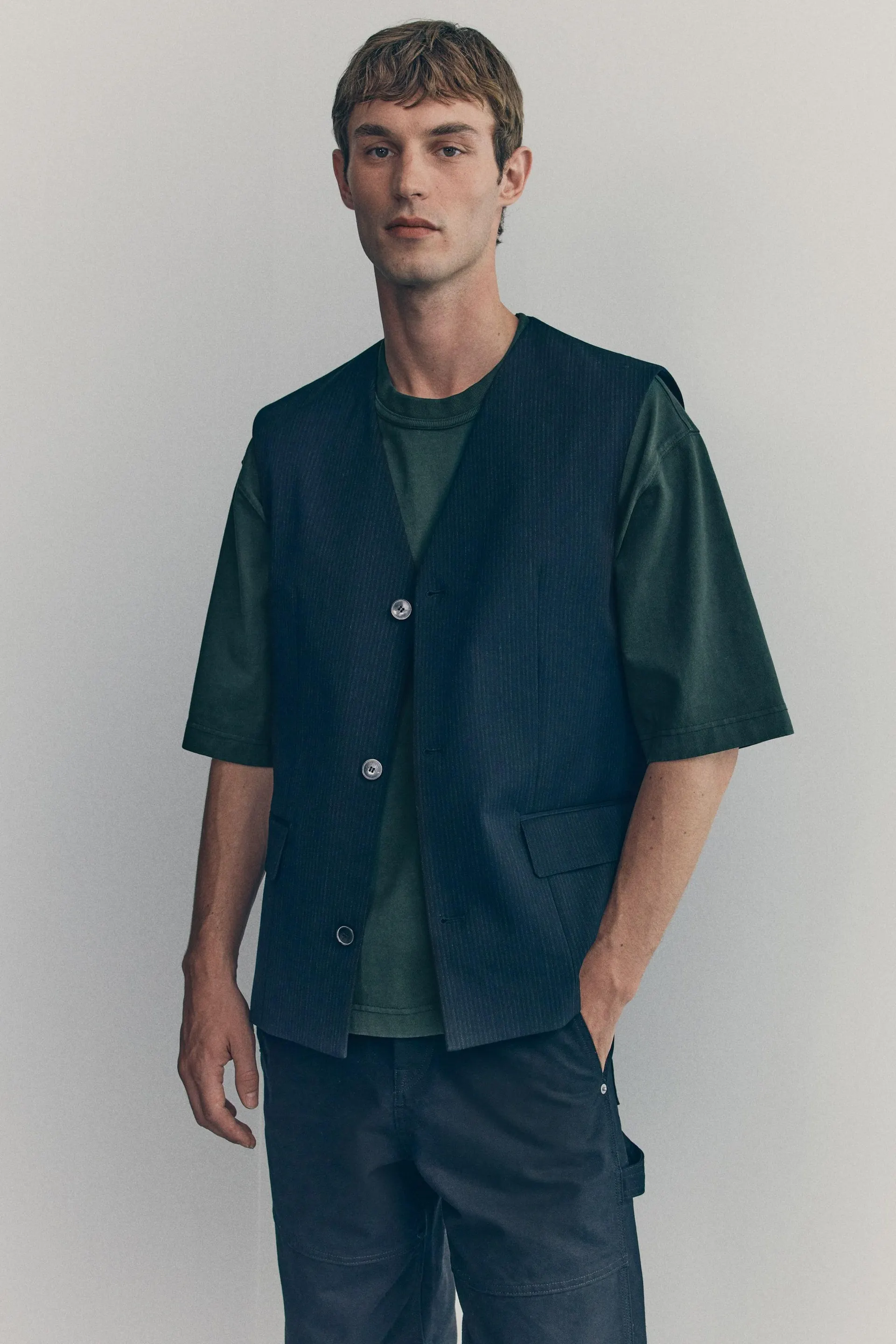 Playera cuadrada de algodón