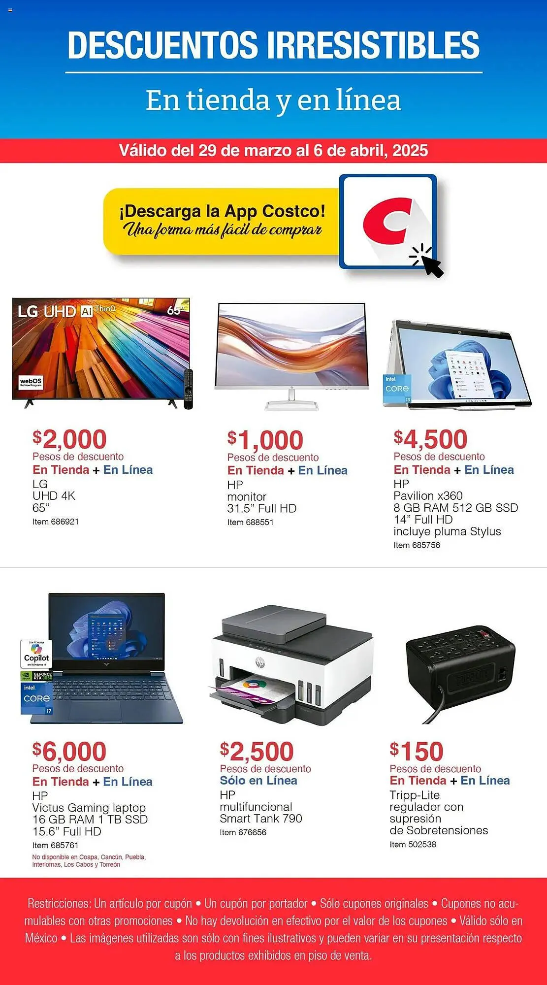 Catálogo de Catálogo Costco 29 de marzo al 6 de abril 2025 - Pagina 1