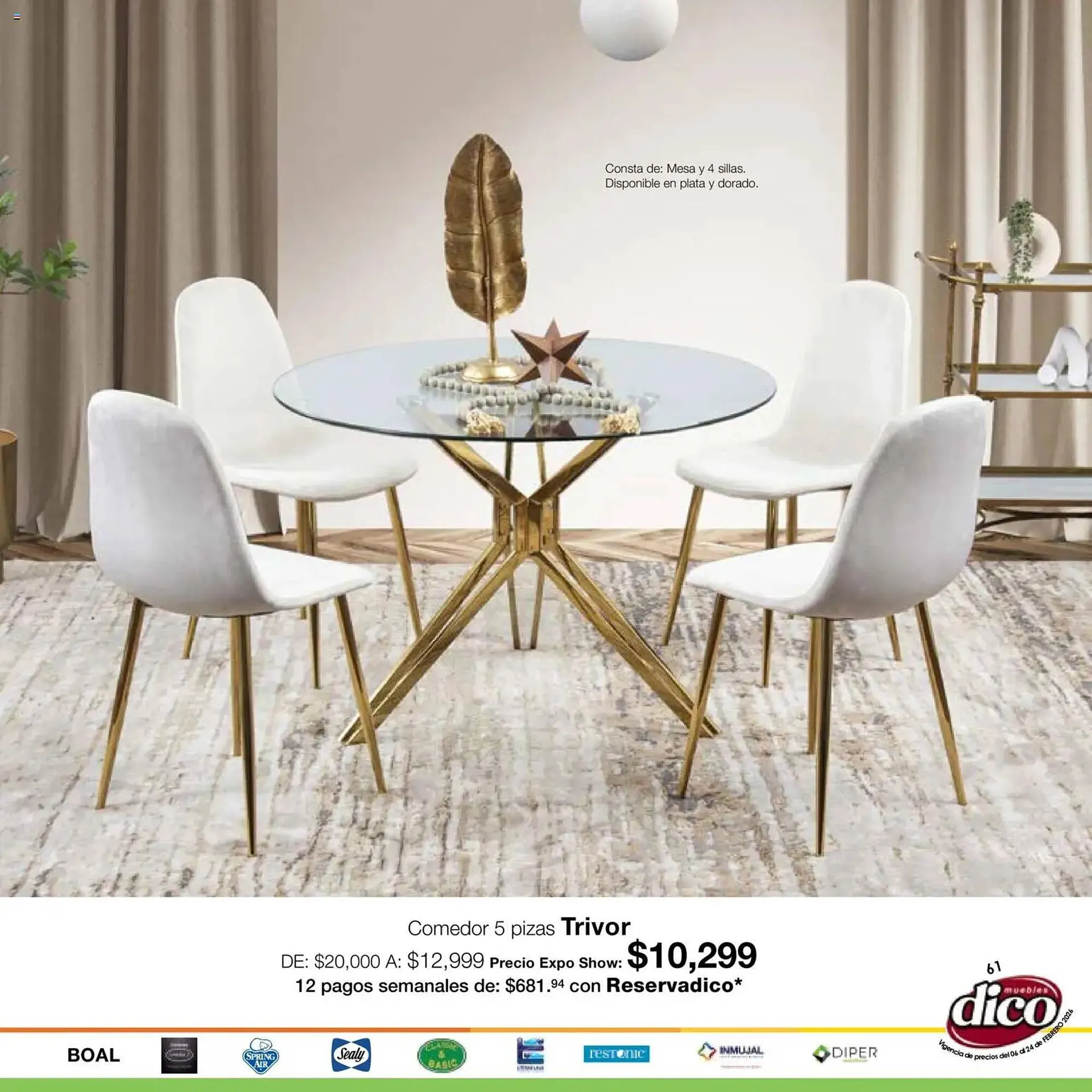 Catálogo de Catálogo Muebles Dico 6 de febrero al 25 de febrero 2026 - Pagina 61