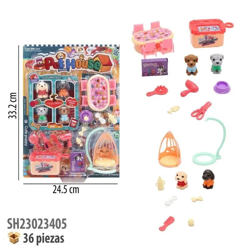 MASCOTA CON ACCESORIOS.