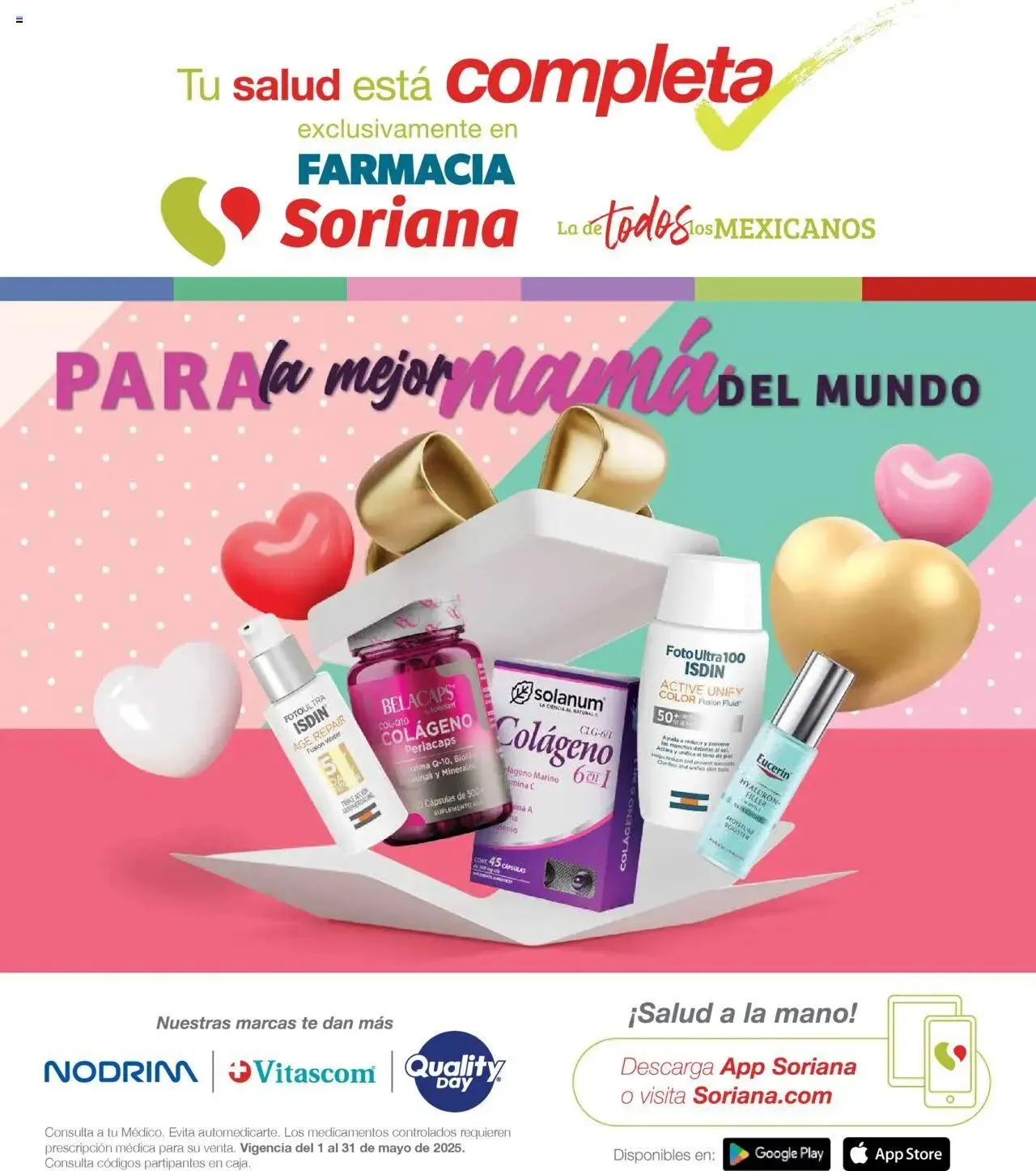 Catálogo de Soriana - Folleto Farmacia Mayo Híper Nacional 1 de mayo al 31 de mayo 2025 - Pagina 1