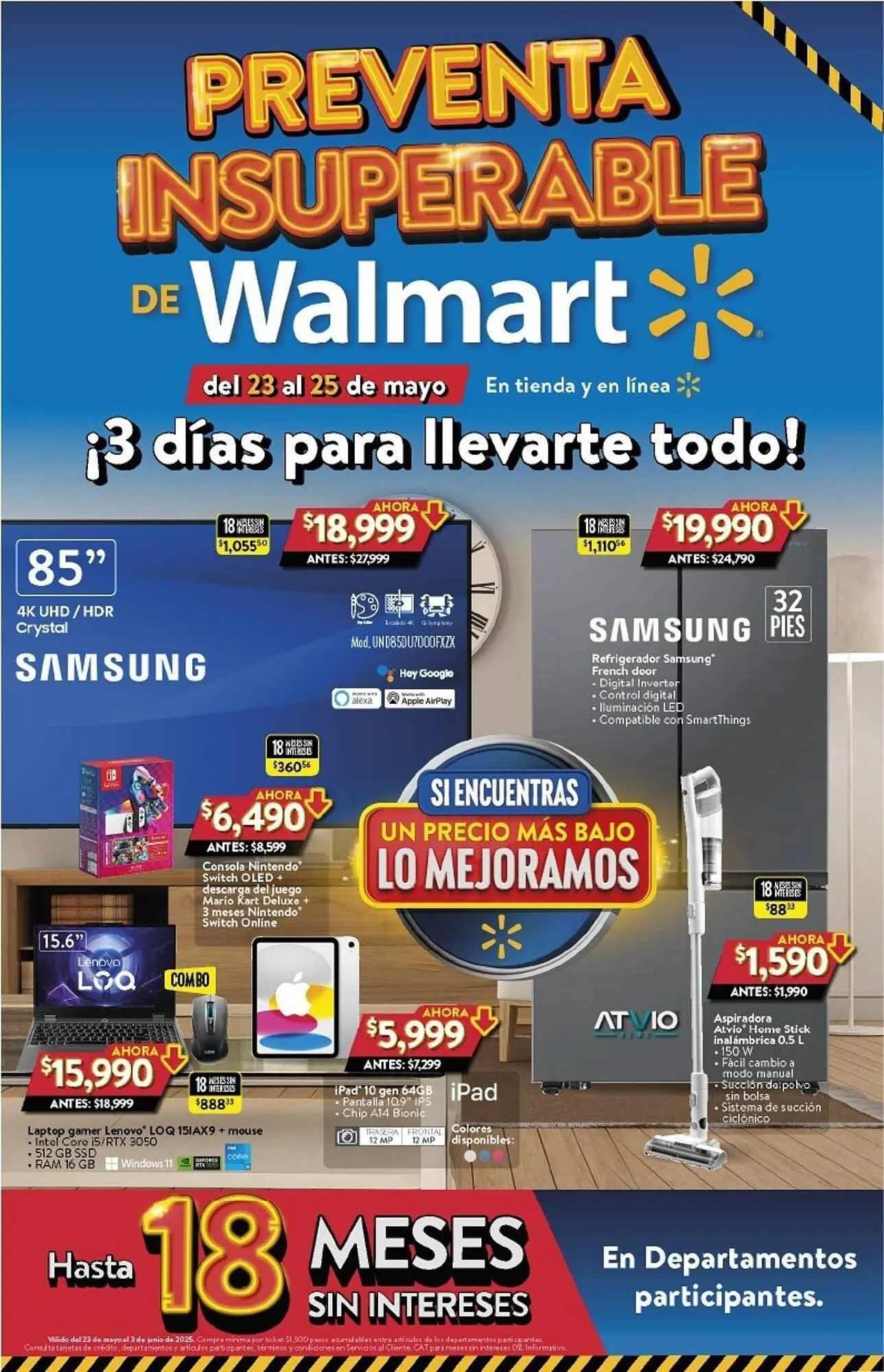 Catálogo de Catálogo Walmart 23 de mayo al 25 de mayo 2025 - Pagina 1