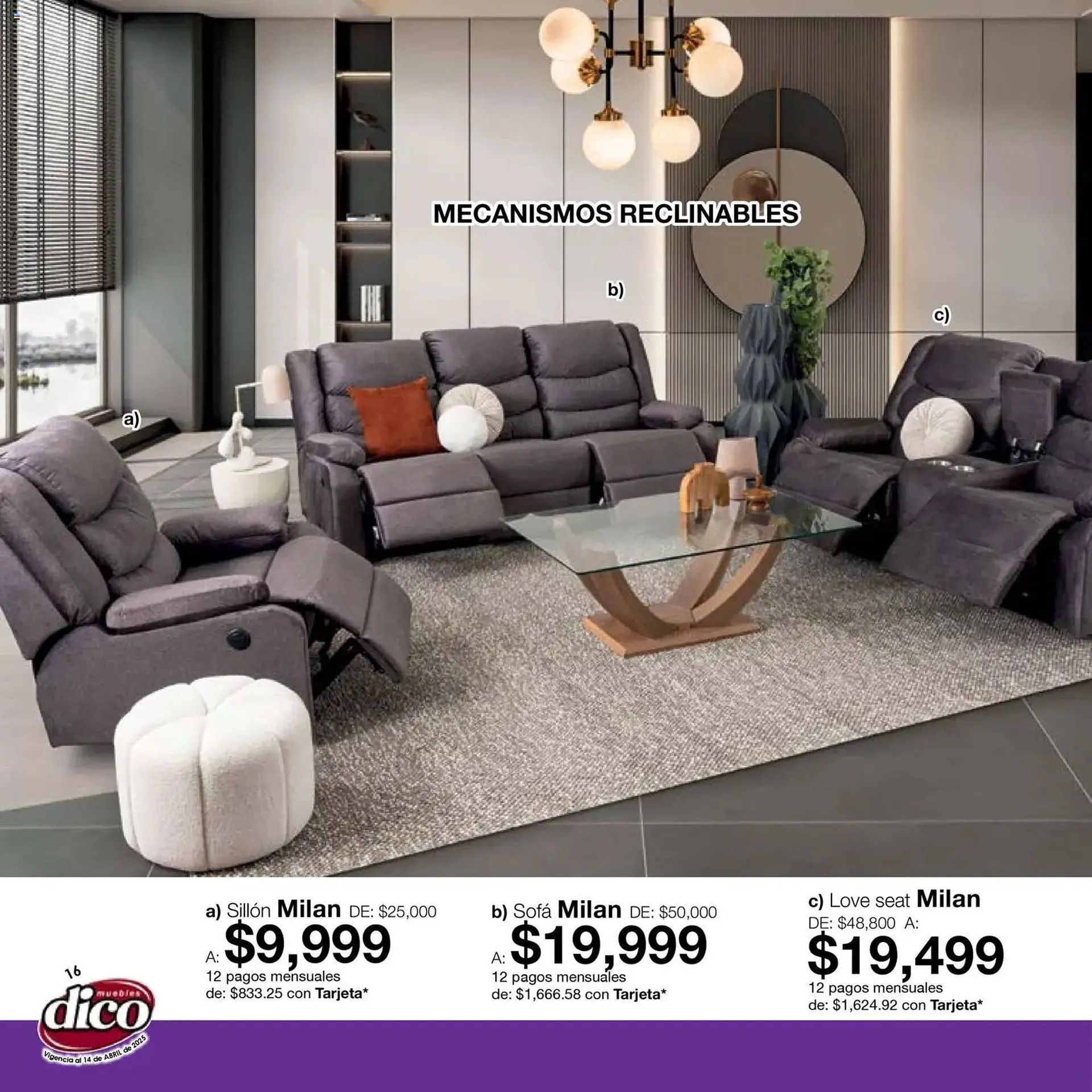 Catálogo de Catálogo Muebles Dico 15 de abril al 30 de abril 2026 - Pagina 16