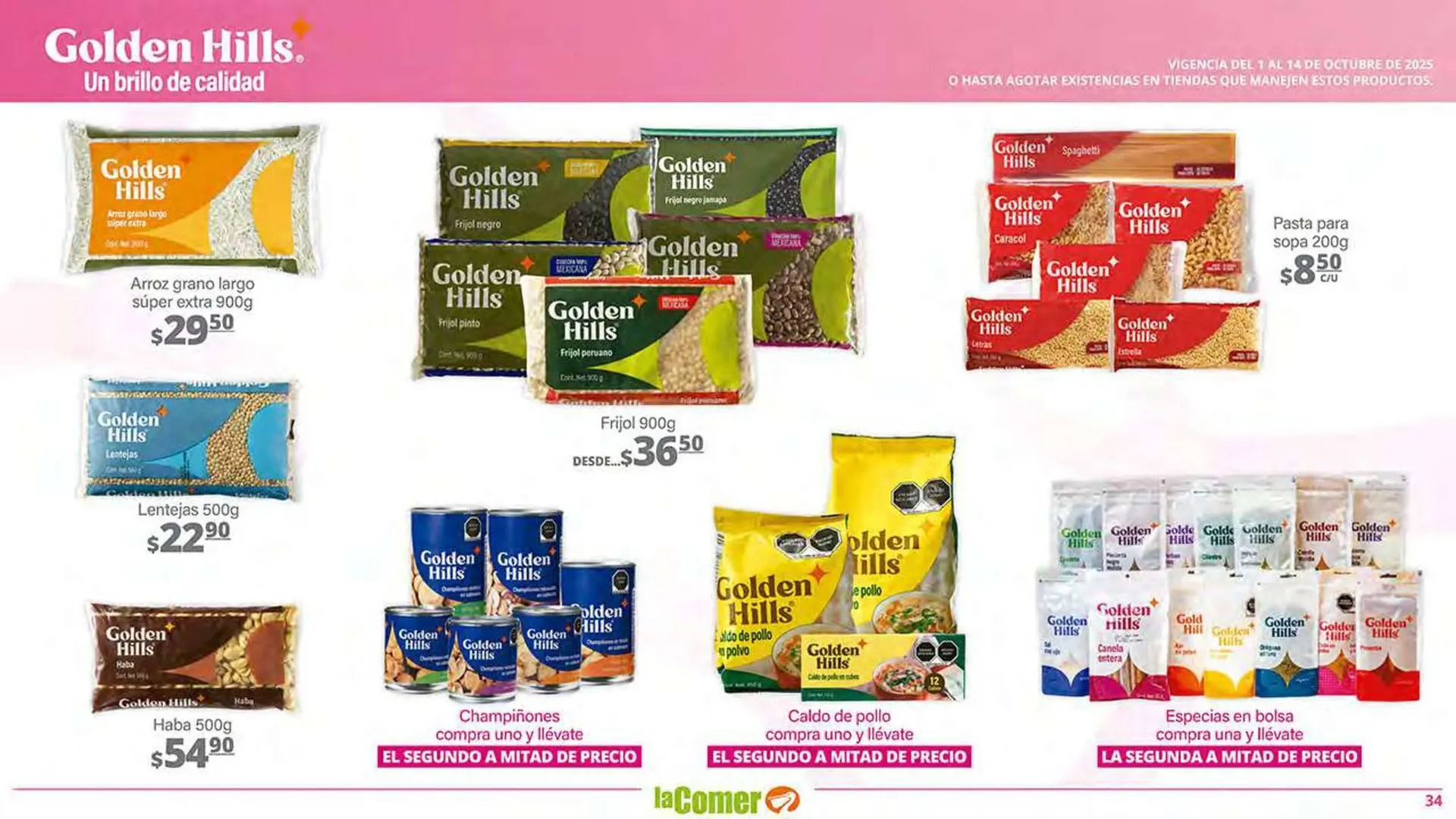 Catálogo de Folleto La Comer 1 de octubre al 14 de octubre 2025 - Pagina 34