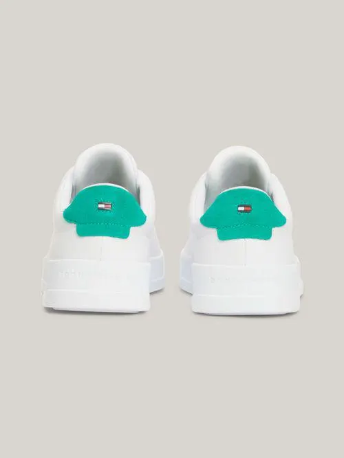 Tenis de piel con suela gruesa de hombre Tommy Hilfiger