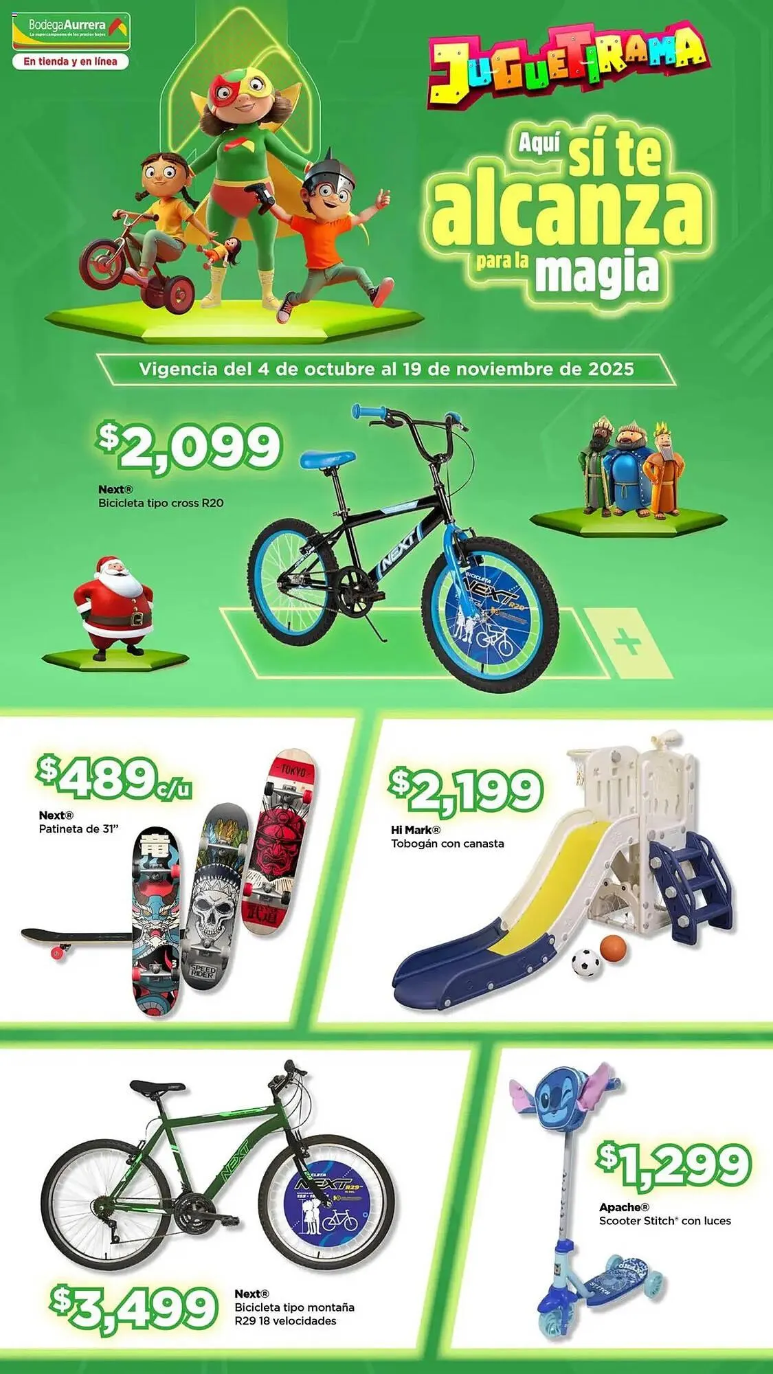 Catálogo de Folleto Bodega Aurrerá 4 de octubre al 20 de noviembre 2025 - Pagina 1