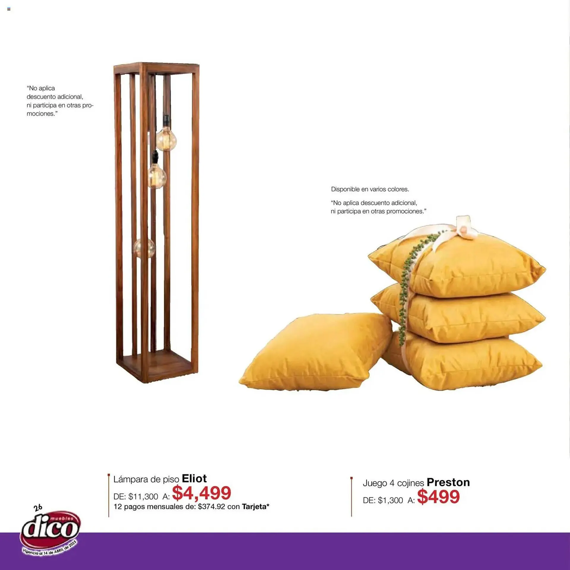 Catálogo de Catálogo Muebles Dico 15 de abril al 30 de abril 2026 - Pagina 26