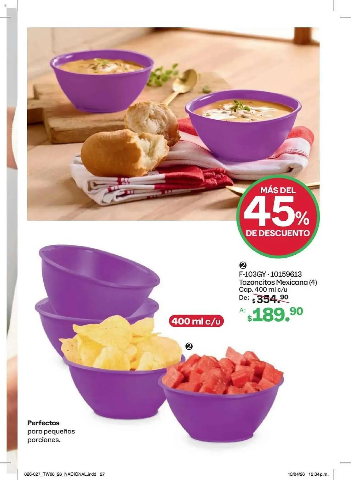 Catálogo de Catálogo Tupperware 18 de mayo al 14 de junio 2026 - Pagina 27