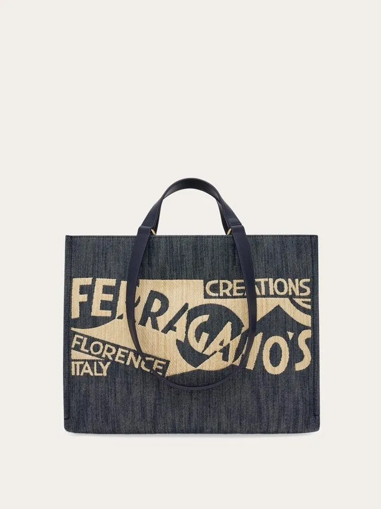 Bolso tote con logo (M)