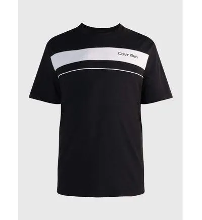 Playera Calvin Klein Colorblock Hombre Negro
