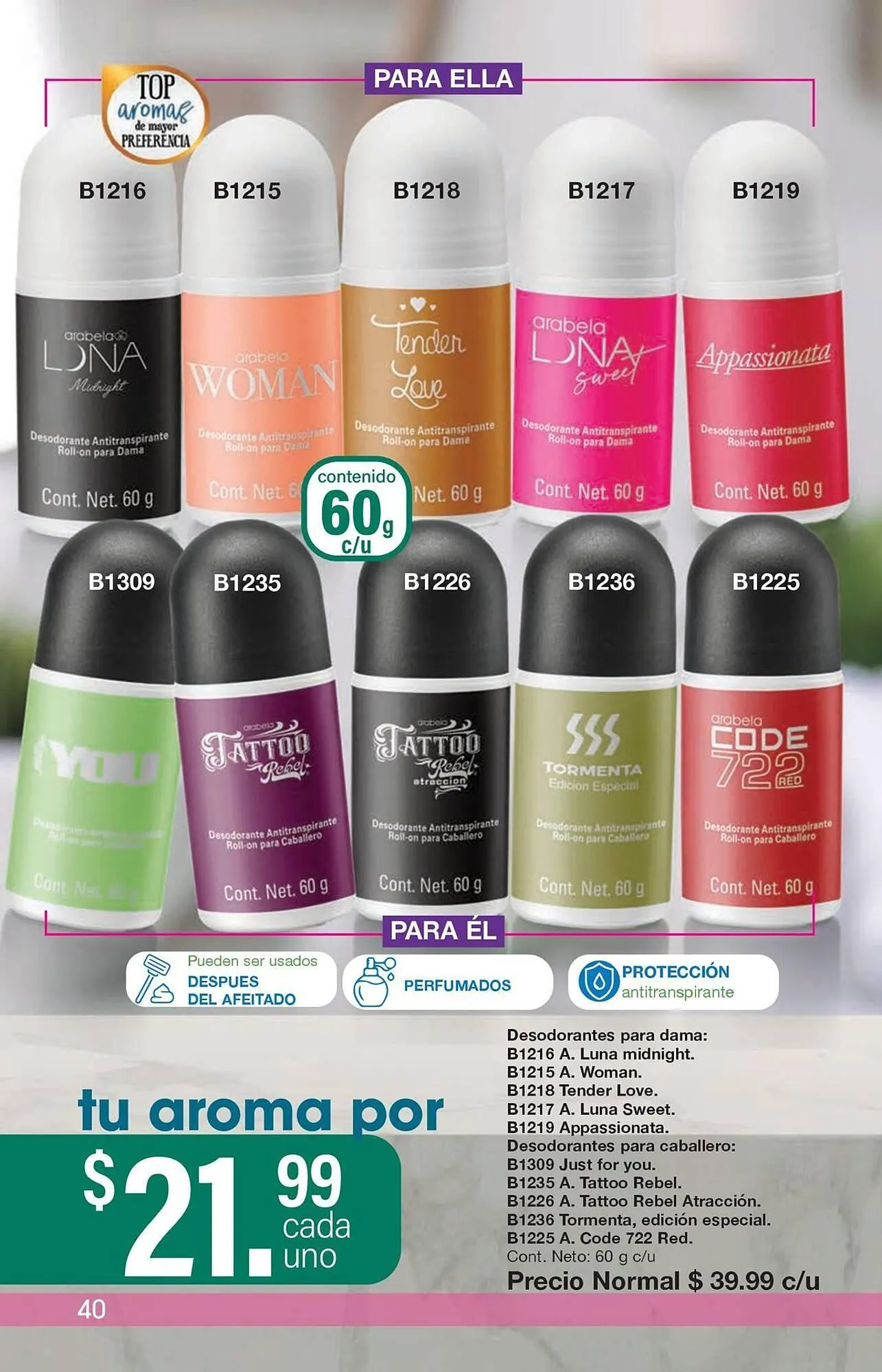 Catálogo de Catálogo Arabela 4 de diciembre al 25 de diciembre 2025 - Pagina 40